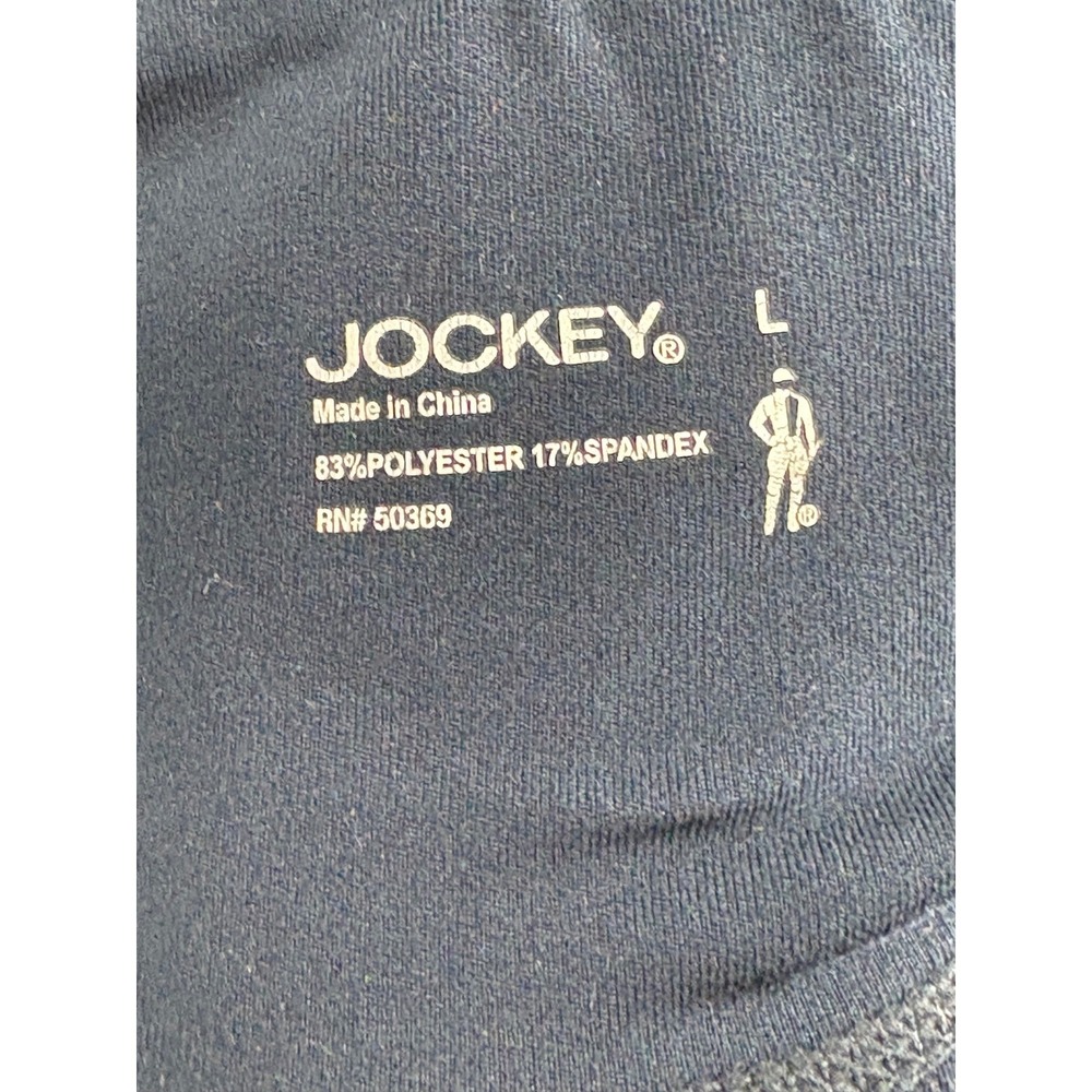 Jockey Leggings Navy Blue High Rise Performance Activewear Size L - Picture 4 of 6